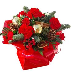 Festive cheer box arrangement