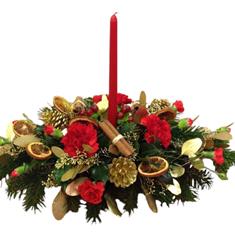 Traditional candle arrangement