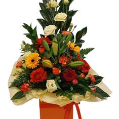 Autumn embrace arrangement
