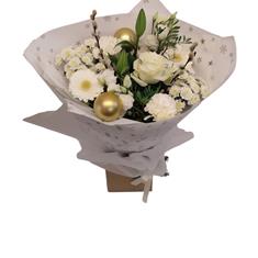 wonderfully white Christmas hand-tied