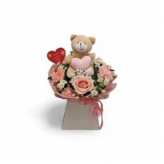 Petite teddy bear arrangement