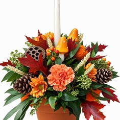 Autumn candle arrangement workshop